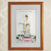 南海觀音菩薩純銀銀畫定做批發(fā)零售個(gè)性定制純銀銀畫